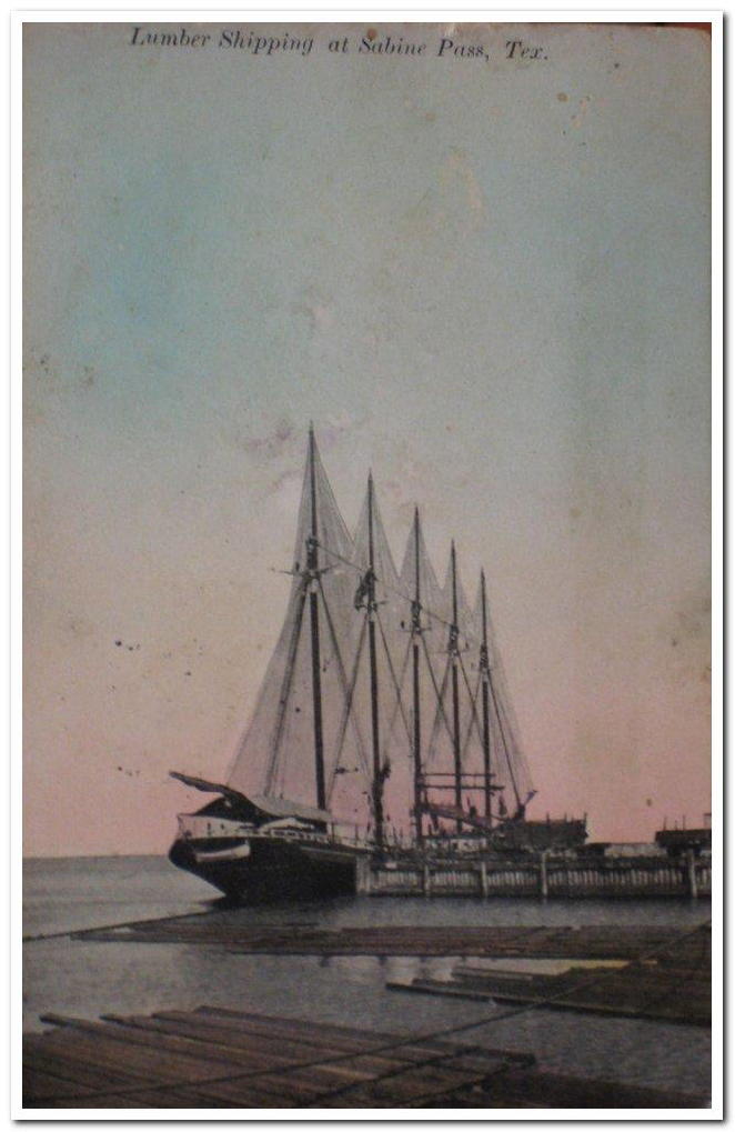 Lumber Shipping at Sabine Pass, TX
